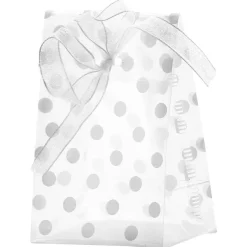 Online Gifi Sachet pour dragées motif pois gris x6