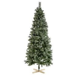 Sale Gifi Sapin artificiel effet enneigé pied en bois 698 branches Ø95xH210cm