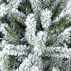 Outlet Gifi Sapin artificiel enneigé pied métal 930 branches Ø119xH180cm