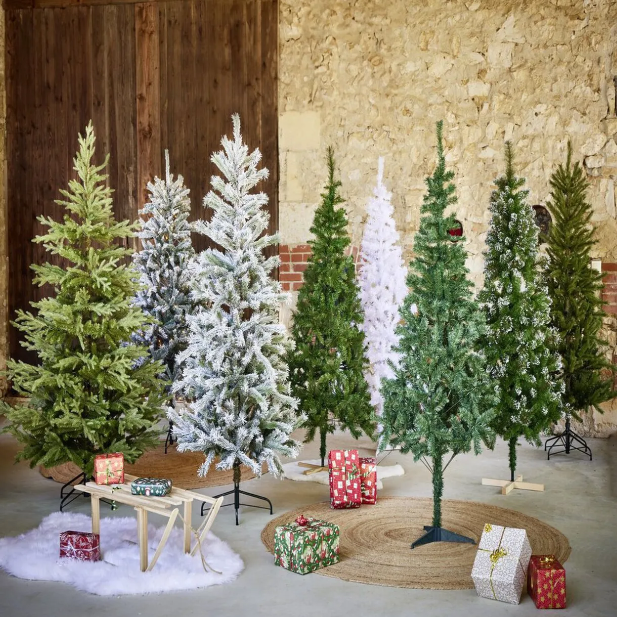 Online Gifi Sapin artificiel enneigé vert 467 branches Ø99xH180cm