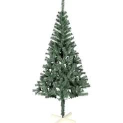 New Gifi Sapin artificiel vert 400 branches pied bois Ø100xH180cm