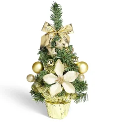 Discount Gifi Sapin décor doré H36cm