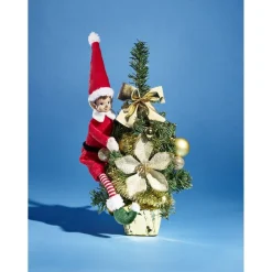 Discount Gifi Sapin décor doré H36cm