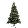 Clearance Gifi Sapin de Noël artificiel floqué neige avec pomme de pin H180cm