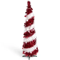 Sale Gifi Sapin de Noël artificiel POP UP rouge et blanc Ø30xH120cm