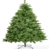 Hot Gifi Sapin de Noël artificiel vert avec pied métal Ø120xH210cm