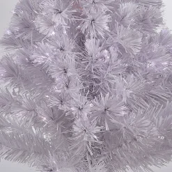 Outlet Gifi Sapin de Noël blanc fibre optique multicolore h 120 cm