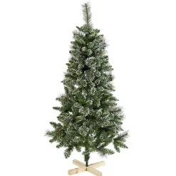 New Gifi Sapin de noël effet enneigé avec pied en bois h 150 cm