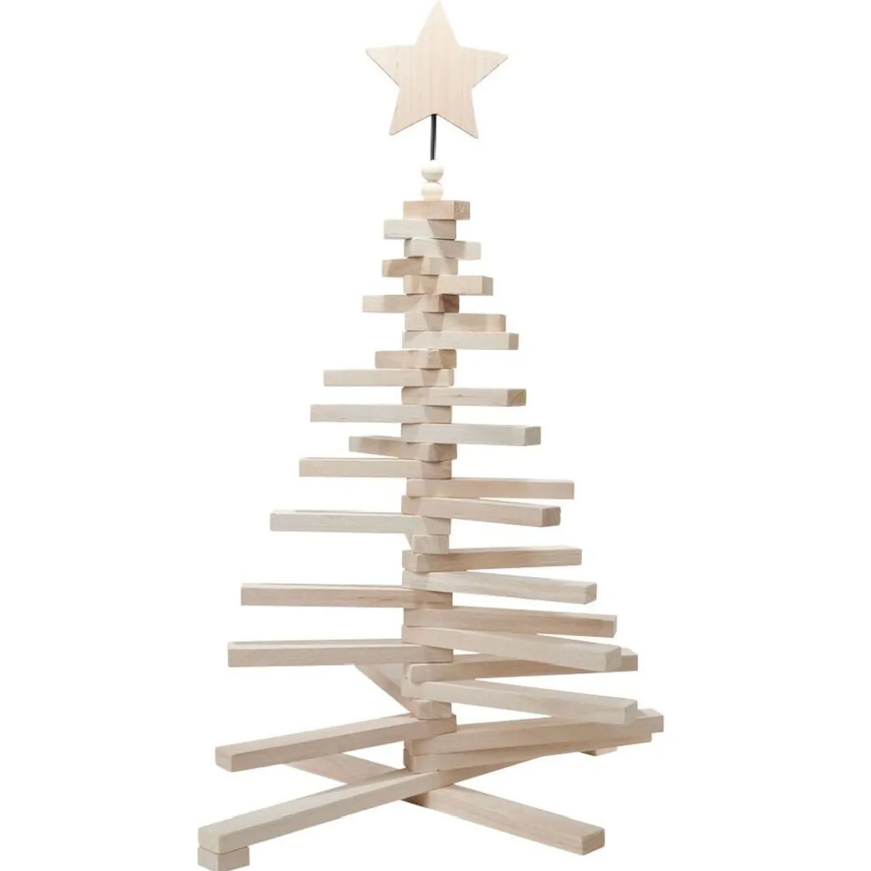 Online Gifi Sapin de Noël en bois amovible gris 48xH71cm