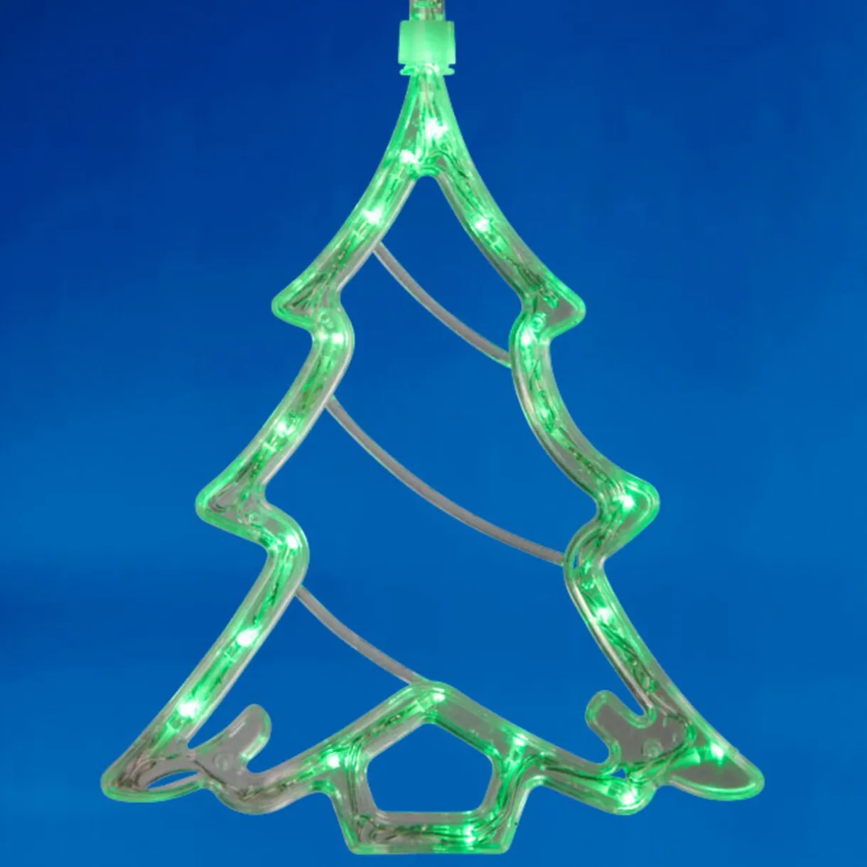 Gifi Sapin de Noël lumineux vert fixe^ Décoration Extérieure De Noël