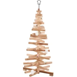 Online Gifi Sapin de Noël modulable lattes de bois naturel