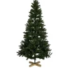 Gifi Sapin de Noël Vert effet réel avec pied en bois H210 cm