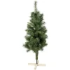 Online Gifi Sapin de Noël vert effet touffu avec pied en bois H120 cm