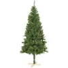 Hot Gifi Sapin de Noël vert effet touffu avec pied en bois H210 cm