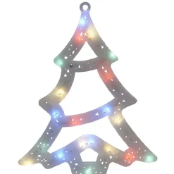 Gifi Sapin lumineux blanc fixe h. 32 cm^ Décoration Extérieure De Noël