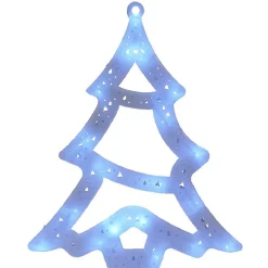 Gifi Sapin lumineux blanc fixe h. 32 cm^ Décoration Extérieure De Noël