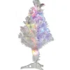 Gifi Sapin Noël blanc fibre optique H60 cm