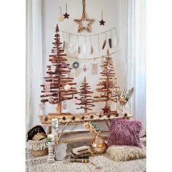 Discount Gifi Sapin Noël bois flotté brun 0,53 m