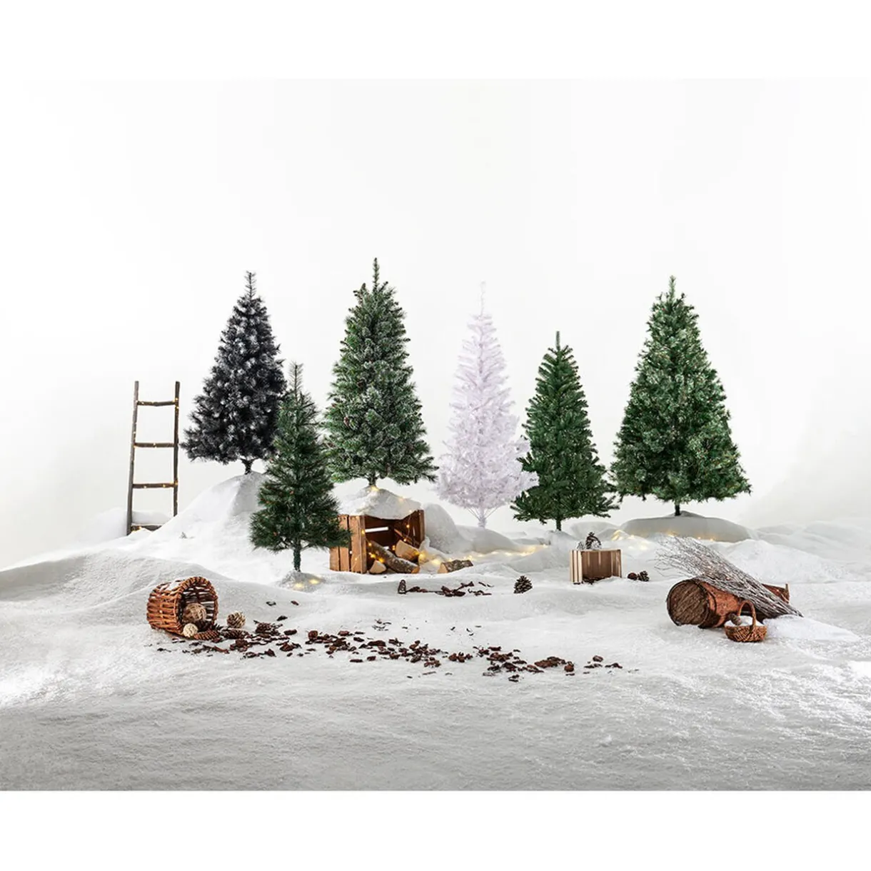 Gifi Sapin Noël bois flotté brun 0,9 m