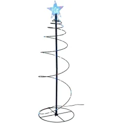 Gifi Sapin Noël lumineux 80LED multicolores Ø20xH60cm^ Décoration Extérieure De Noël