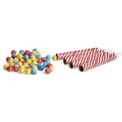 Sale Gifi Sarbacane Circus rayée rouge et blanche x 4 et ses 60 boules