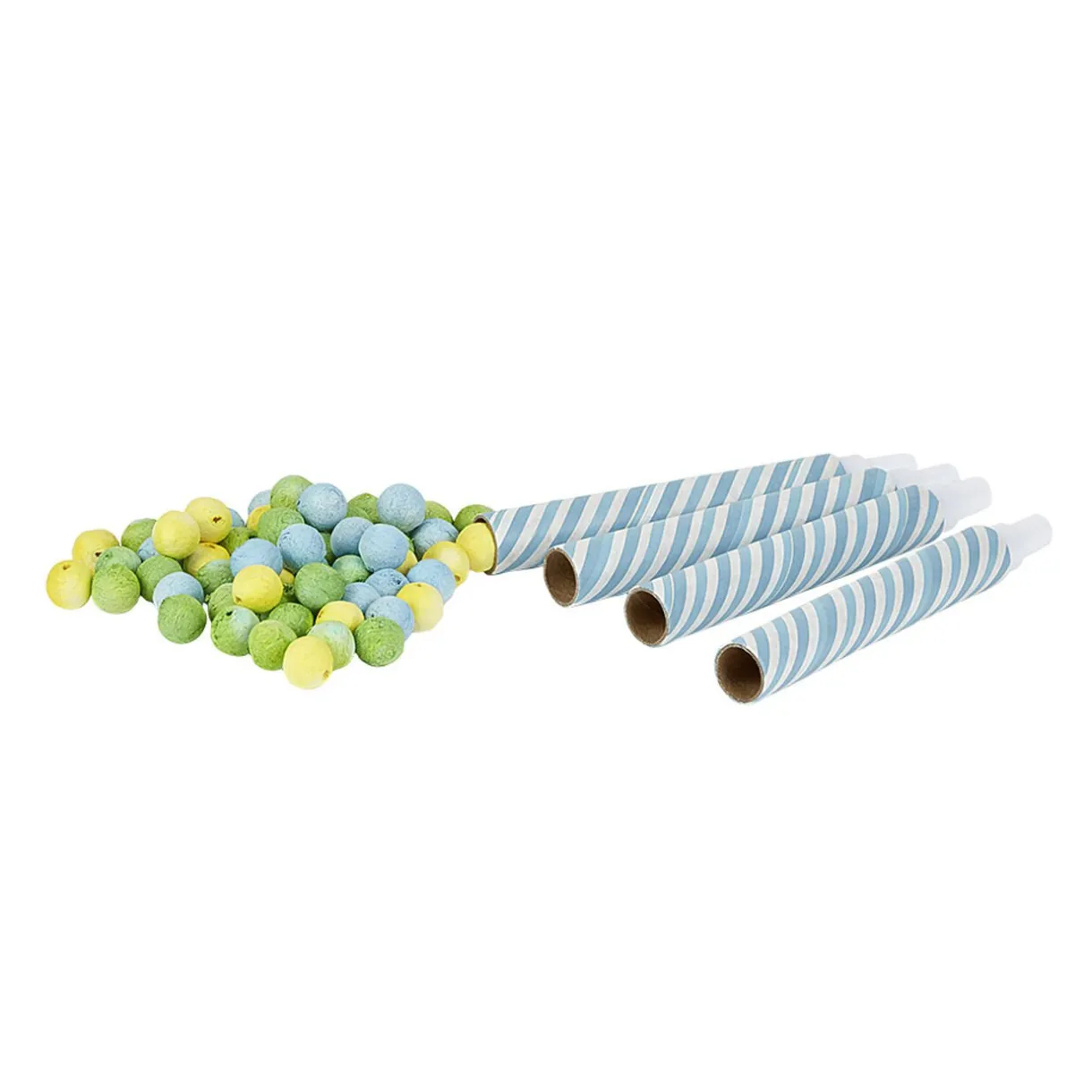 Sale Gifi Sarbacane rayée bleu et blanc x 4 et ses 60 boules