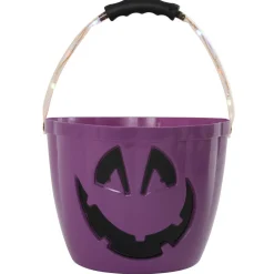 Best Gifi Seau à bonbons Halloween avec anse lumineuse à LED