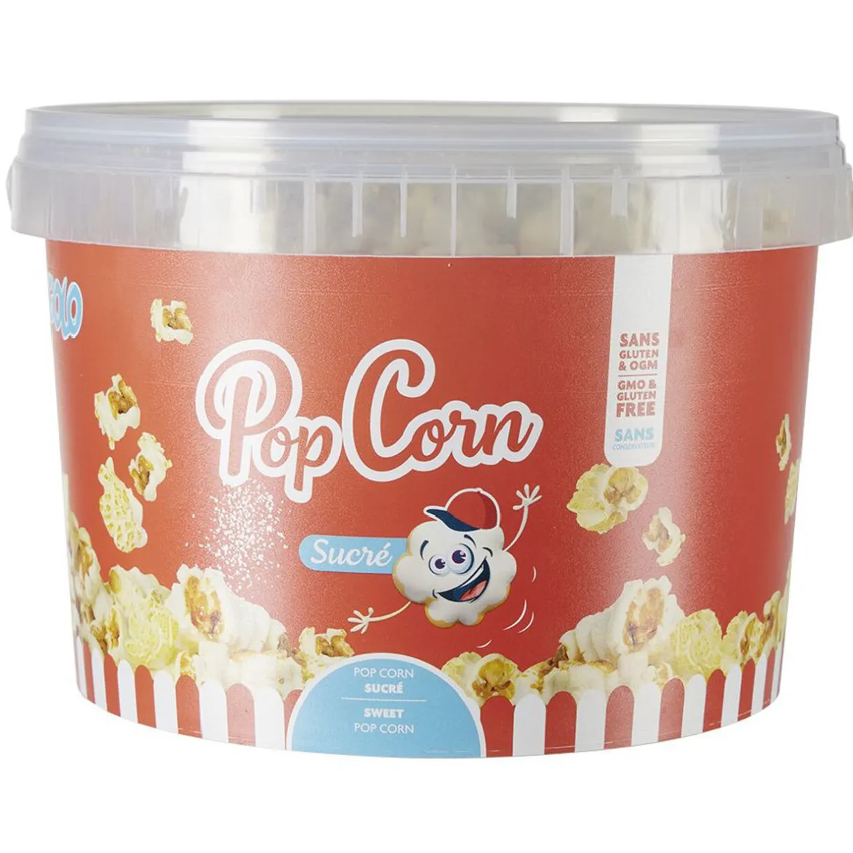 Best Gifi Seau pop corn sucré Togolo 250g