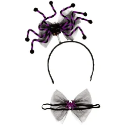 Best Gifi Serre tête adulte Halloween araignée géante et tour de cou