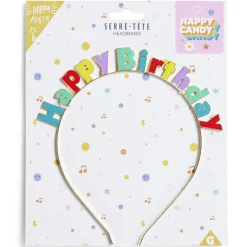 Online Gifi Serre-tête anniversaire Happy Birthday thème candy