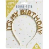 Online Gifi Serre-tête anniversaire It's my birthday doré ou multicolore