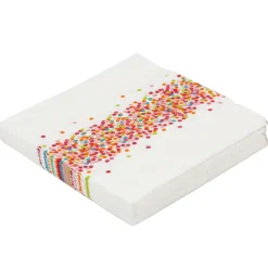 Best Gifi Serviette en papier design confettis multicolores x20