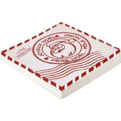 Best Gifi Serviette en papier design lettre père noël x20