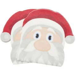 Best Gifi Serviette en papier forme tête de Père Noël x12
