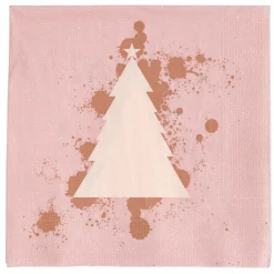 Sale Gifi Serviette en papier imprimé sapin mercurisé blanc doré x20