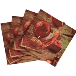 Best Gifi Serviette en papier imprimé bougies de Noël x20