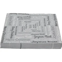 Sale Gifi Serviette en papier motif "Joyeux Noel" x20
