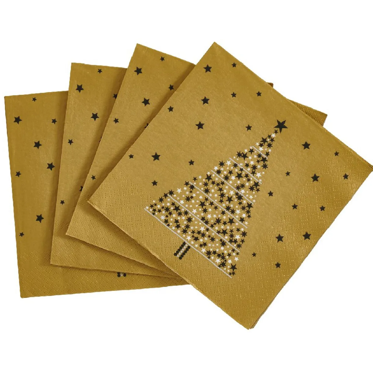 Sale Gifi Serviette en papier motif sapin de Noël Doré x20