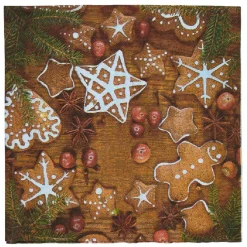 Sale Gifi Serviette en papier motif biscuits de Noël x20