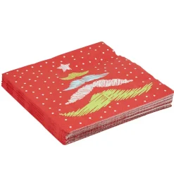 Sale Gifi Serviette jetable rouge design arbre de noël x20