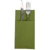 Sale Gifi Serviette range couverts 40cm vert olive x20