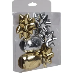 Gifi Set pour emballage cadeau noeuds bolducs et étiquettes^ Loisirs Créatifs Et Emballage Cadeau