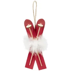 Sale Gifi Ski en bois à suspendre Noël