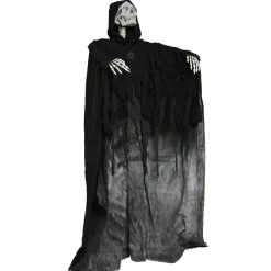 Sale Gifi Squelette avec robe et capuche noire lumineux et sonore