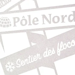 Gifi Sticker de fenêtre panneau de Noël blanc^ Décoration De Fenêtre