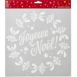 Gifi Sticker de Noël décor blanc 31x32cm^ Décoration De Fenêtre