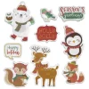Gifi Sticker gel Noël Pingouin Renne Renard pour fenêtre^ Décoration De Fenêtre