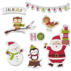 Gifi Sticker gel Père Noël Falala pour fenêtre^ Décoration De Fenêtre