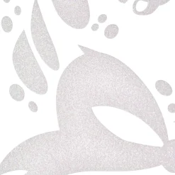 Gifi Sticker pour fenêtre couronne de Noël blanc^ Décoration De Fenêtre