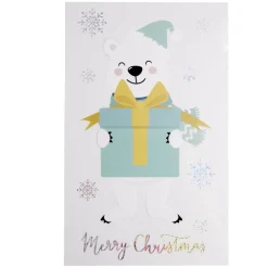 Gifi Sticker repositionnable motif ours de noël^ Décoration De Fenêtre